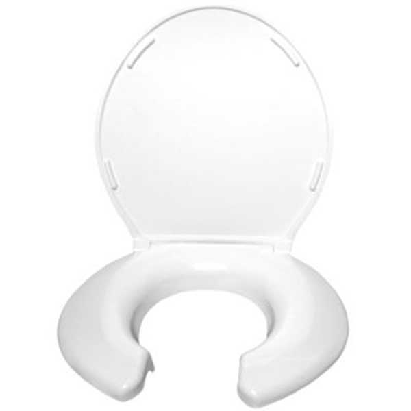 Toilet Seat Open Front WithCover - White