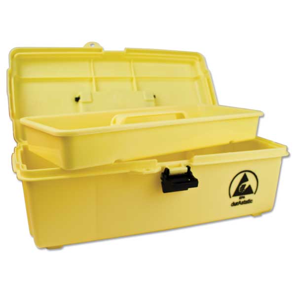 Dissipative Yellow Tool Box with Handle