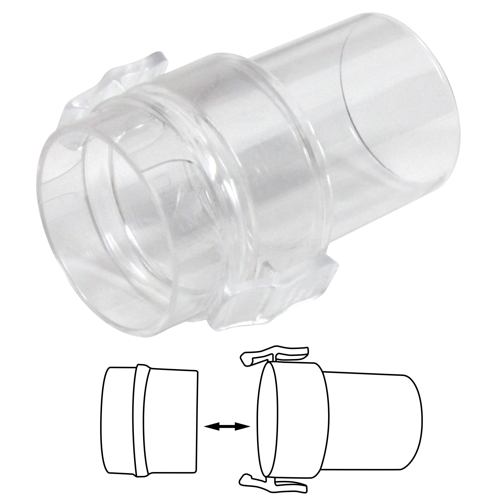 Quick Release CPAP Tube Connector