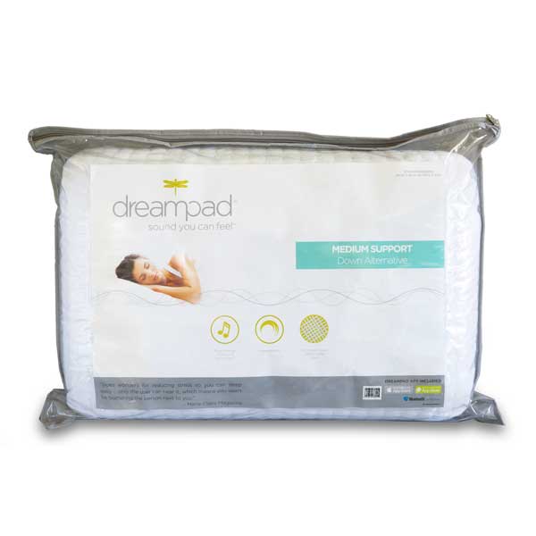 Dreampad Memory Support - Music Relaxation Pillow with Intrasound Technology