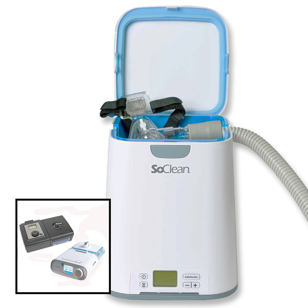 SoClean 2 CPAP Cleaner and Sanitizing Machine with Respironics Heated Hose Adapter