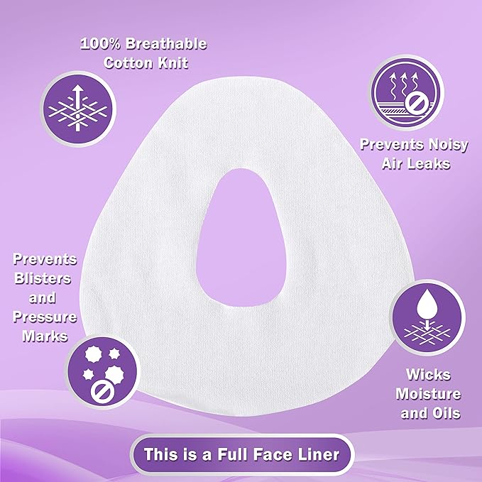 Patient Sleep Supplies. RemZzzs Padded Full Face CPAP Mask Liners (30 ...