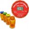 TimerCap Automatically Displays Time Since Last Opened - Built-in Stopwatch Smart Pill Bottle Cap Medication Reminder Case (Qty 4-4.0 oz Amber Bottles) EZ-Twist